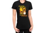 Maglietta Da Donna Japan Anime Manga Pokemon Pikachu 01 Pikachu Light, Lady 2XL , Noir