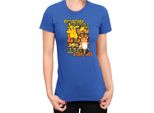 Maglietta Da Donna Japan Anime Manga Pokemon Pikachu 01 Pikachu Light, Lady 2XL , Bleu