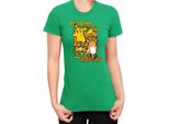 Maglietta Da Donna Japan Anime Manga Pokemon Pikachu 01 Pikachu Light, Lady L , Vert