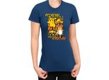 Maglietta Da Donna Japan Anime Manga Pokemon Pikachu 01 Pikachu Light, Lady M , Bleu Foncé