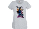 Maglietta Da Donna Jojo's Anime Manga Bizarre Adventure Jotaro Kujo Var-004 Jotaro Kujo, Lady 2XL , Gris