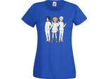 Maglietta Da Donna The Promised Neverland Var-009 The Promised Neverland, Lady 2XL , Bleu