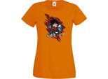 Maglietta Da Donna Anime Manga Dragon Anime Manga Ball Z Goku Chibi Goku Chibi, Lady Xl , Orange