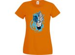 Maglietta Da Donna Anime Manga Dragon Anime Manga Ball Z Goku Super Saiyan 01 Saiyan, Lady S , Orange