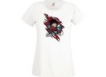 Maglietta Da Donna Anime Manga Dragon Anime Manga Ball Z Goku Chibi Goku Chibi, Lady 2XL , Blanc