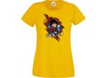 Maglietta Da Donna Anime Manga Dragon Anime Manga Ball Z Goku Chibi Goku Chibi, Lady S , Jaune