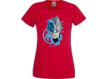 Maglietta Da Donna Anime Manga Dragon Anime Manga Ball Z Goku Super Saiyan 01 Saiyan, Lady Xl , Rouge