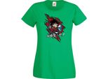Maglietta Da Donna Anime Manga Dragon Anime Manga Ball Z Goku Chibi Goku Chibi, Lady Xl , Vert