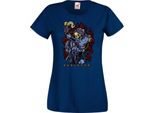 Maglietta Da Donna Anime Manga Masters Of The Universe Skeletor Skeletor, Lady 2XL , Bleu Foncé