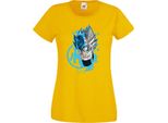 Maglietta Da Donna Anime Manga Dragon Anime Manga Ball Z Goku Super Saiyan 01 Saiyan, Lady 2XL , Jaune