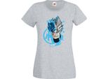 Maglietta Da Donna Anime Manga Dragon Anime Manga Ball Z Goku Super Saiyan 01 Saiyan, Lady Xl , Gris
