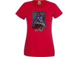 Maglietta Da Donna Anime Manga Neon Anime Genesis Manga Evangelion Eva Unit 02 Eva Unit, Lady 2XL , Rouge