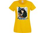 Maglietta Da Donna Manga Anime Attack Anime On Titan Levi Ackerman 01 Levi Titan Attack, Lady 2XL , Jaune
