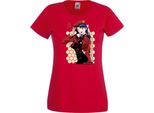 Maglietta Da Donna Anime Manga Neon Anime Genesis Manga Evangelion Misato Katsuragi Misato Katsuragi, Lady Xl , Rouge