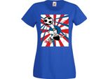 Maglietta Da Donna Manga Anime Captain Tsubasa 03 Oozora, Lady Xl , Bleu