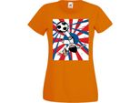 Maglietta Da Donna Manga Anime Captain Tsubasa 03 Oozora, Lady Xl , Orange