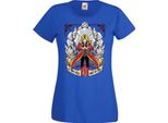 Maglietta Da Donna Manga Anime Fullmetal Alchemist Edward Elric Fullmetal Edward, Lady 2XL , Bleu