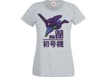 Maglietta Da Donna Manga Anime Neon Anime Genesis Manga Evangelion Eva Unit 00 Eva Genesis, Lady 2XL , Gris