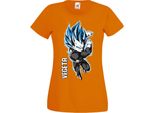 Maglietta Da Donna Manga Anime Dragon Anime Manga Ball Z Vegeta Vegeta, Lady Xs , Orange