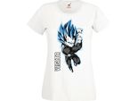 Maglietta Da Donna Manga Anime Dragon Anime Manga Ball Z Vegeta Vegeta, Lady Xs , Blanc