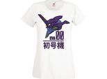 Maglietta Da Donna Manga Anime Neon Anime Genesis Manga Evangelion Eva Unit 00 Eva Genesis, Lady Xl , Blanc