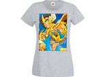 Maglietta Da Donna Manga Anime Saint Anime Seiya Knights Of The Zodiac Saint Anime Seiya Knights Of The Zodiac, Lady M , Gris