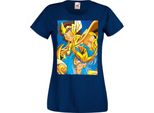 Maglietta Da Donna Manga Anime Saint Anime Seiya Knights Of The Zodiac Saint Anime Seiya Knights Of The Zodiac, Lady L , Bleu Foncé