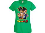 Maglietta Da Donna Anime Manga Dragon Anime Manga Ball Z 01 Goku Vegeta, Lady Xl , Vert
