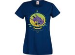 Maglietta Da Donna Manga Anime Neon Anime Genesis Manga Evangelion Eva Unit 01 Eva Unit, Lady 2XL , Bleu Foncé