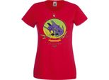 Maglietta Da Donna Manga Anime Neon Anime Genesis Manga Evangelion Eva Unit 01 Eva Unit, Lady 2XL , Rouge