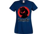 Maglietta Da Donna Manga Anime Thundercats Garfield Garfield, Lady S , Bleu Foncé