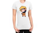Maglietta Da Donna Naruto Naruto Chibi, Lady Xl , Blanc