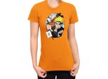 Maglietta Da Donna Naruto Naruto & Kurama, Lady Xs , Orange