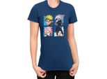 Maglietta Da Donna Naruto Team 7 03, Lady S , Bleu Foncé