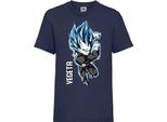 Maglietta Per Bambini Dragon Anime Manga Ball Z Vegeta Vegeta, 9-11 Jahr - 140 , Bleu Foncé