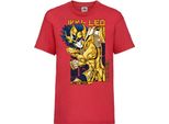 Maglietta Per Bambini Saint Anime Seiya Leo Aiolia 01 Leo, 7-8 Jahr - 128 , Rouge