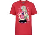 Maglietta Per Bambini The Seven Anime Deadly Manga Sins Elizabeth Liones Elizabeth Liones, 5-6 Jahr - 116 , Rouge