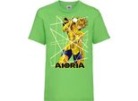 Maglietta Per Bambini Saint Anime Seiya Leo Aiolia 02 Aiolia, 5-6 Jahr - 116 , Lime