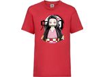 Maglietta Per Bambini Demon Anime Slayer Nezuko Kamado 05 Tanjiro Sister, 5-6 Jahr - 116 , Rouge