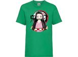 Maglietta Per Bambini Demon Anime Slayer Nezuko Kamado 05 Tanjiro Sister, 5-6 Jahr - 116 , Vert