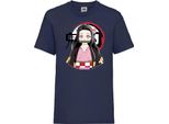 Maglietta Per Bambini Demon Anime Slayer Nezuko Kamado 05 Tanjiro Sister, 5-6 Jahr - 116 , Bleu Foncé