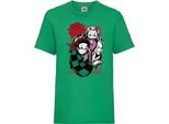Maglietta Per Bambini Japan Animation Manga Anime Comics Demon Anime Slayer Tanjiro Nezuko Kamado 002 Var-023 Brother Slayer Sister Demon, 5-6 Jahr - 116 , Vert