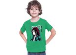 Maglietta Per Bambini Demon Anime Slayer Kimetsu No Yaiba Tanjiro Kamado 008, 7-8 Jahr - 128 , Vert