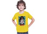 Maglietta Per Bambini Demon Anime Slayer Kimetsu No Yaiba Kokushibo 001, 7-8 Jahr - 128 , Jaune