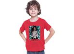 Maglietta Per Bambini Demon Anime Slayer Kimetsu No Yaiba Kokushibo 001, 7-8 Jahr - 128 , Rouge