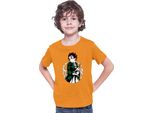 Maglietta Per Bambini Demon Anime Slayer Kimetsu No Yaiba Tanjiro Kamado 013, 7-8 Jahr - 128 , Orange