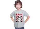 Maglietta Per Bambini Demon Anime Slayer Kimetsu No Yaiba Nezuko Kamado 009, 7-8 Jahr - 128 , Gris