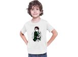 Maglietta Per Bambini Demon Anime Slayer Kimetsu No Yaiba Tanjiro Kamado 013, 7-8 Jahr - 128 , Blanc