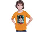Maglietta Per Bambini Demon Anime Slayer Kimetsu No Yaiba Kokushibo 001, 7-8 Jahr - 128 , Orange