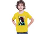 Maglietta Per Bambini Demon Anime Slayer Kimetsu No Yaiba Tanjiro Kamado 008, 7-8 Jahr - 128 , Jaune